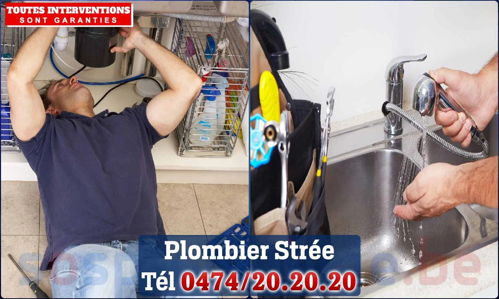 SOS Plomberie - Plombier Strée pour installation et
réparation