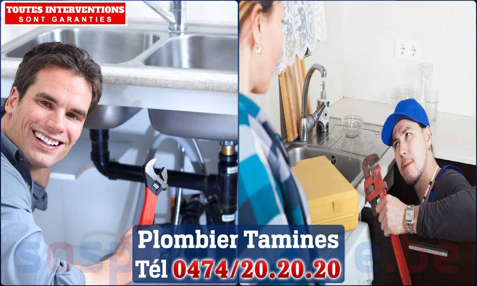 SOS Plomberie - Plombier Tamines pour installation et
réparation