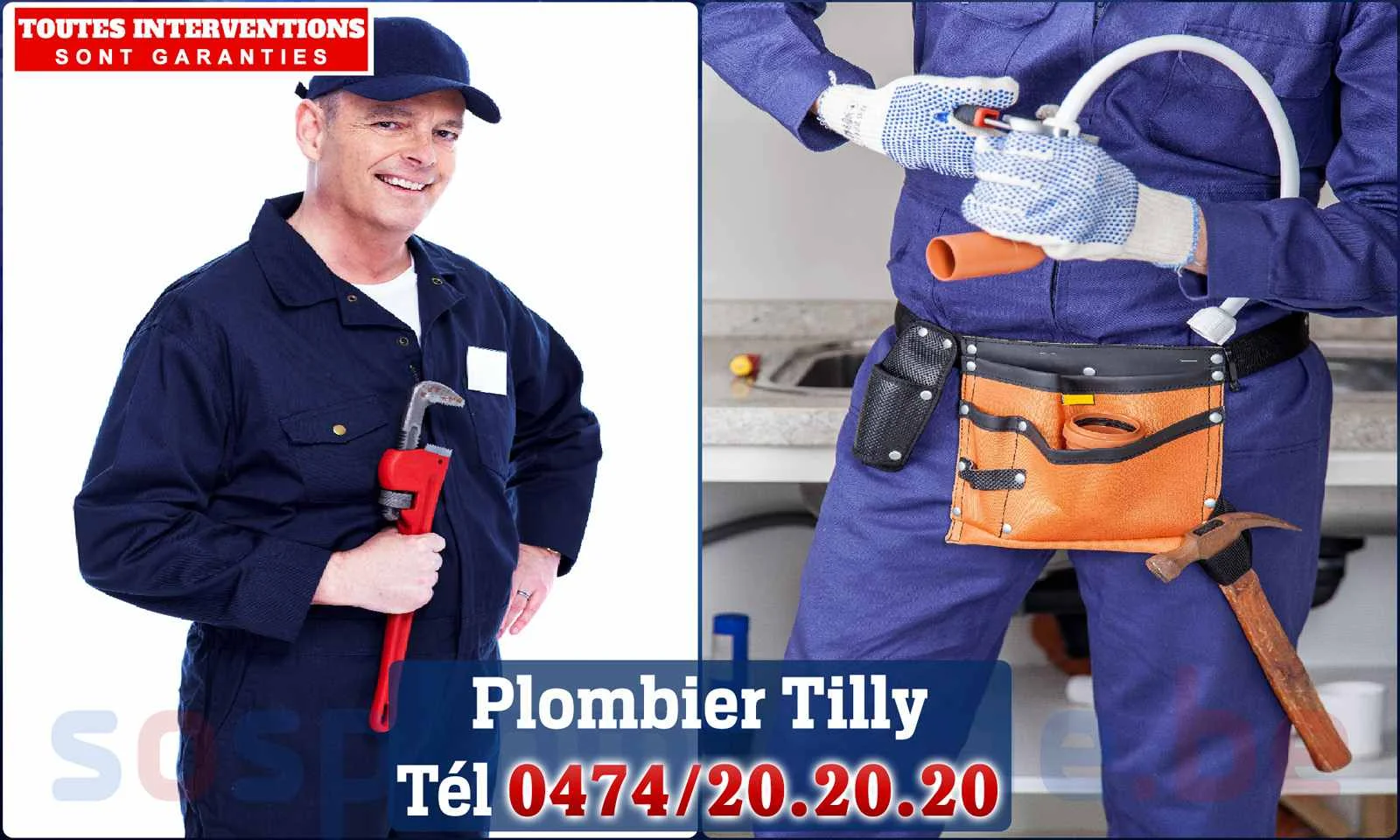 SOS Plomberie - Plombier Tilly pour installation et
réparation