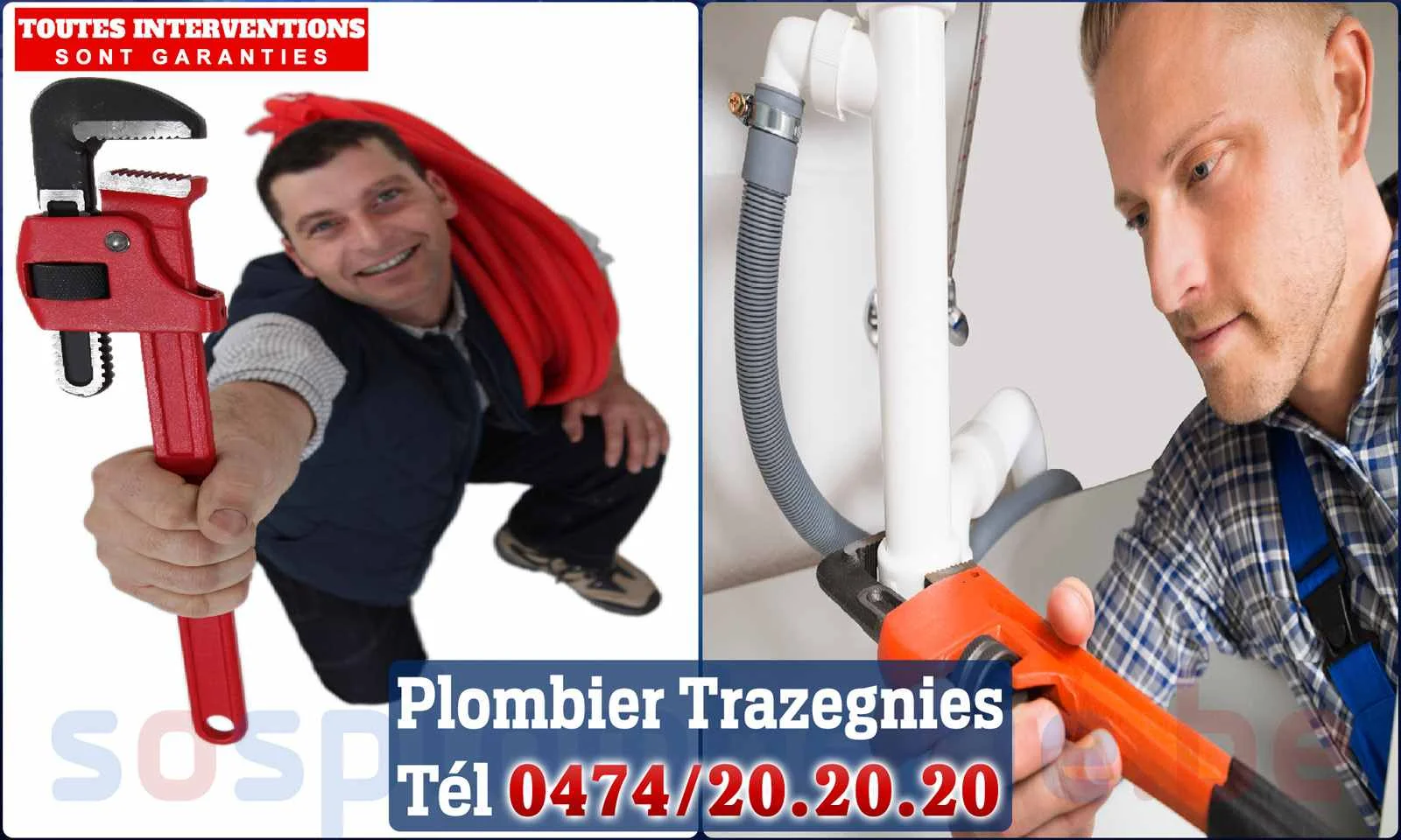 SOS Plomberie - Plombier Trazegnies pour installation et
réparation