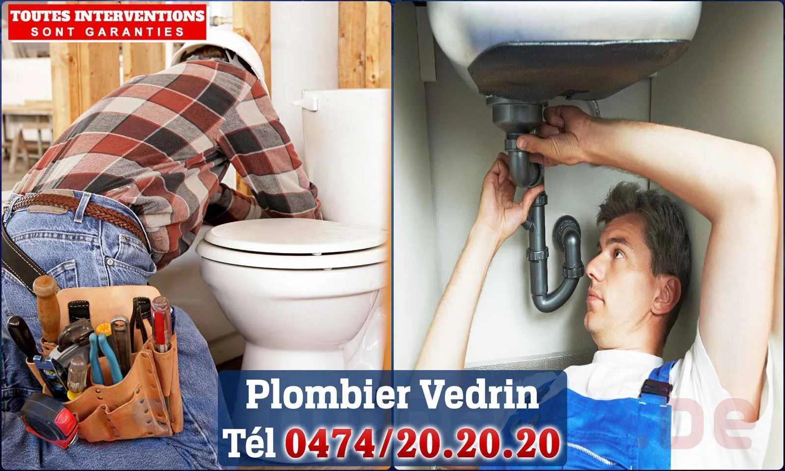 SOS Plomberie - Plombier Vedrin pour installation et
réparation