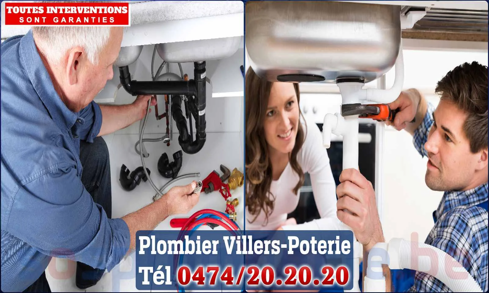 SOS Plomberie - Plombier Villers-Poterie pour installation et
réparation