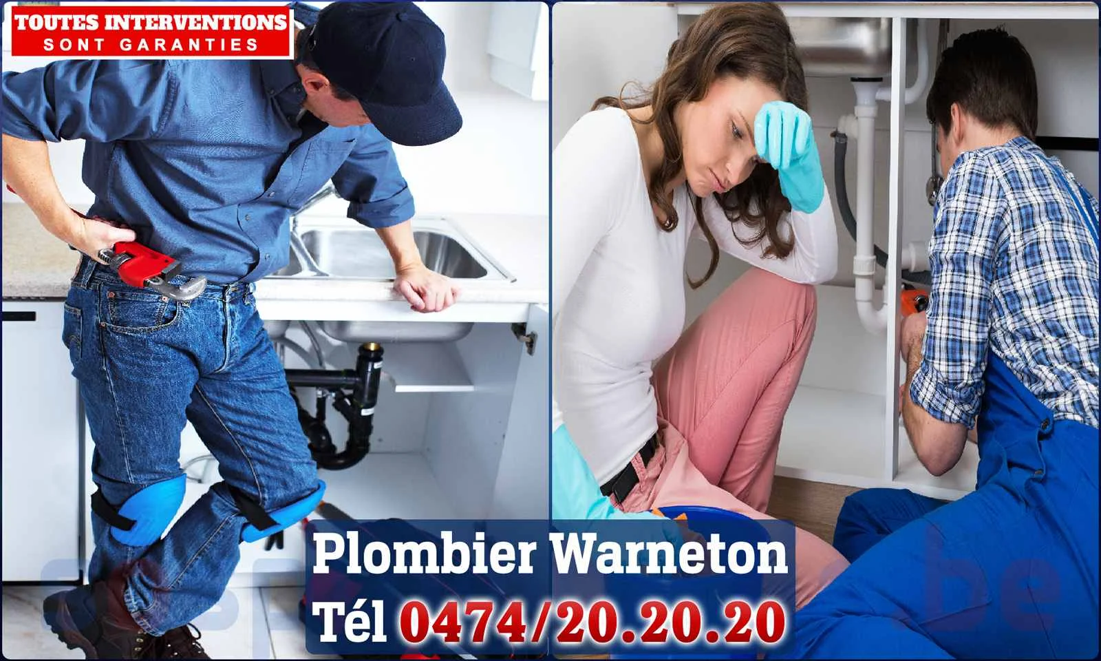 SOS Plomberie - Plombier Warneton pour installation et
réparation