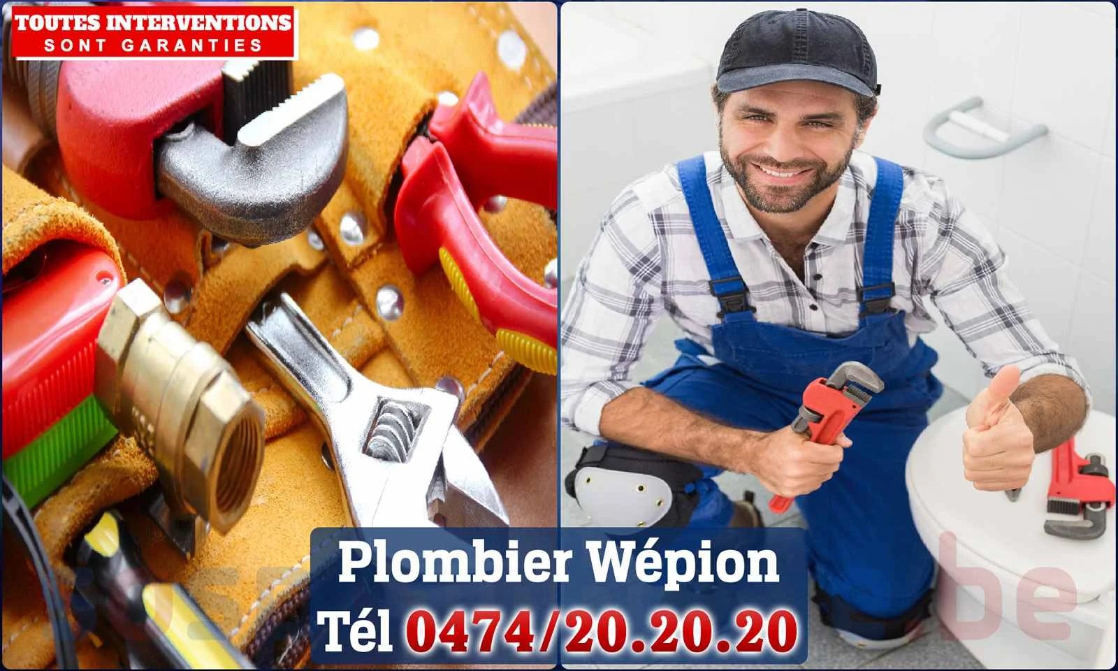 SOS Plomberie - Plombier Wépion pour installation et
                    réparation