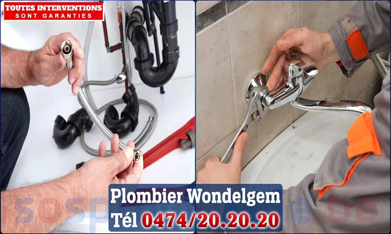 SOS Plomberie - Plombier Wondelgem pour installation et
réparation